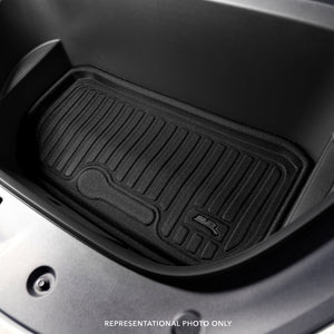 Product of 3D Mats M1TL0191309 Black Thermoplastic Rubber Of Carbon Fiber Texture Front Cargo Area Cargo Area Liner 