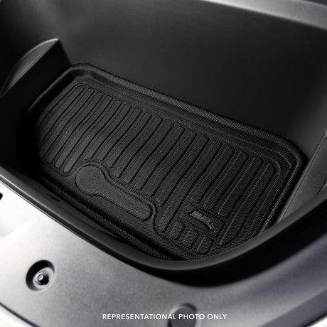 Product of 3D Mats M1TL0191309 Black Thermoplastic Rubber Of Carbon Fiber Texture Front Cargo Area Cargo Area Liner 