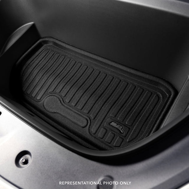 Product of 3D Mats M1TL0191309 Black Thermoplastic Rubber Of Carbon Fiber Texture Front Cargo Area Cargo Area Liner 