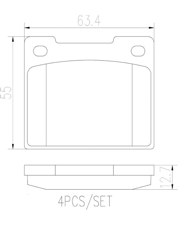 Brembo P86001n Brake Pad||p86001n_R.Jpg||86||brmp86001n||2091780