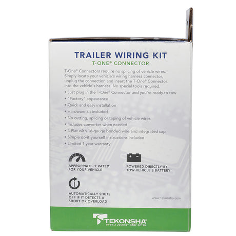 Product of Tekonsha 118764 Vehicle End 4 Flat Trailer Wiring Connector 