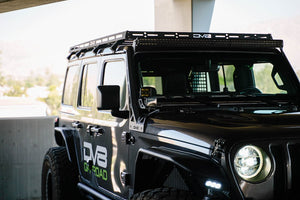 Dv8 Offroad Lbjl-10 Light Bar Mounting Kit||2018-2023-Jeep-Wrangler-Jl-_-Gladiator-Jt-Light-Bar-Mount_Installed_2.Jpg||92||dv8lbjl10||1627956