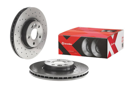 Product of Brembo 09A4271XC02 Xtra Vented Cross Drilled 1 Piece Brake Rotor 