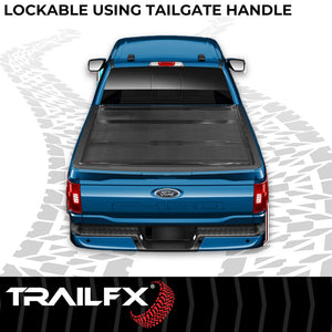 Product of TrailFX TFX Premium Flush Tri-Fold Hard Folding TFX3709 Tonneau Cover 