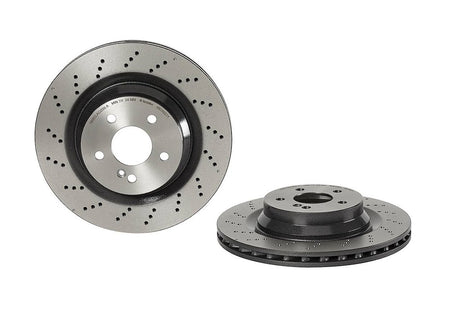 Product of Brembo 09C50211C02 Vented Cross Drilled 1 Piece Brake Rotor 