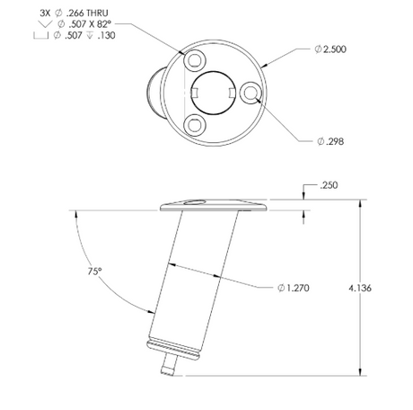 Taco F16-3490 Boat Sunshade Mount||f16-3490_1.Png||86||t9af163490||2261285
