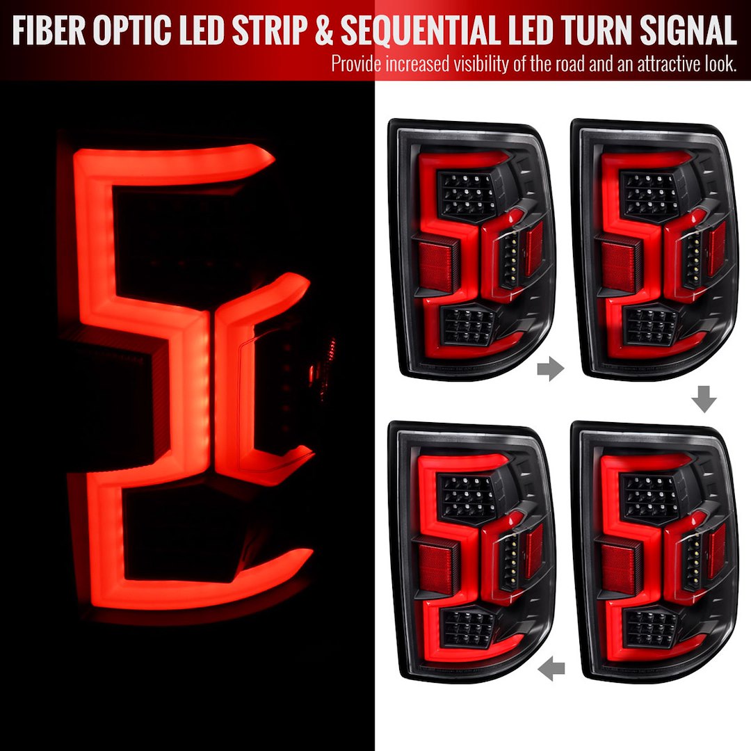 Product of Spec-D Tuning LT-RAM1925JRLD-SQ-TM Tail Light Assembly 