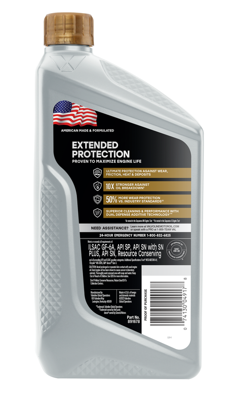 Product of Valvoline 891678 Oil