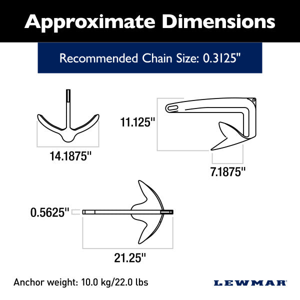 Lewmar 0057910 Anchor||0057910_1.Jpg||86||lew0057910||1756842
