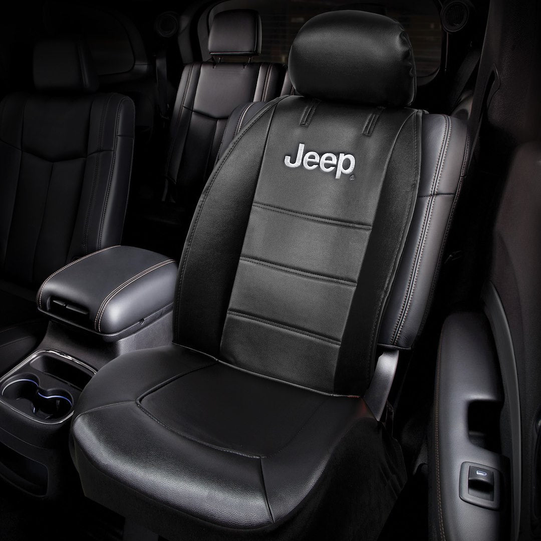 Product of Plasticolor 008597R01 Black Leather Seat Cover 