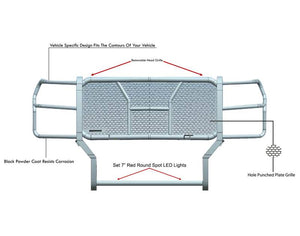 Black Horse Offroad Ru-Fof217-B-Plr Grille Guard||ru-Fof217-B-Plr_10.Jpg||95||blkrufof217bp||2239294