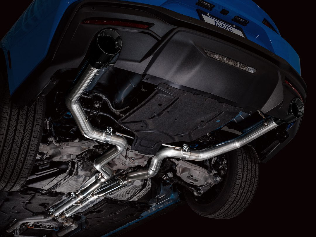 Product of AWE Tuning 3020-33650 Track Edition Cat-Back System Dual Exhaust System Kit 