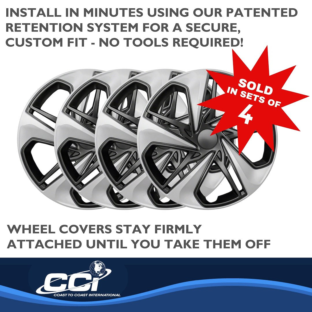Product of Coast To Coast IWC54116SC Black/ Silver Set Of 4 