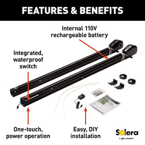Product of Lippert Components 434729 Manual Awning Arm 