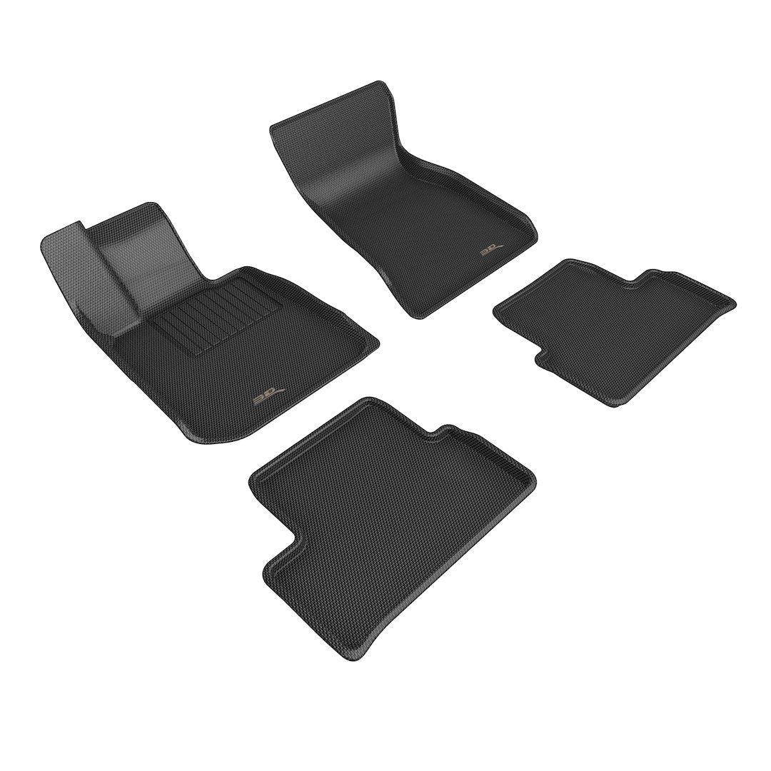 Product of 3D Mats KAGU L1BM12901509 Black Thermoplastic Rubber Of Carbon Fiber Texture Floor Liner 