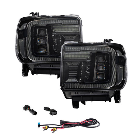 Form Lighting Fl0023 Headlight Assembly||fl0023_Gmc_Sierra_Headlight_Pair_Off_1.Jpg||85||diofl0023||2187016