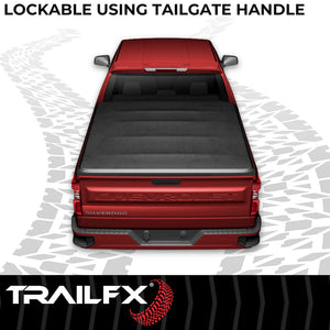 Product of TrailFX TFX Soft Tri-Fold Tonneau Covers Soft Folding TFX5001 Tonneau Cover 