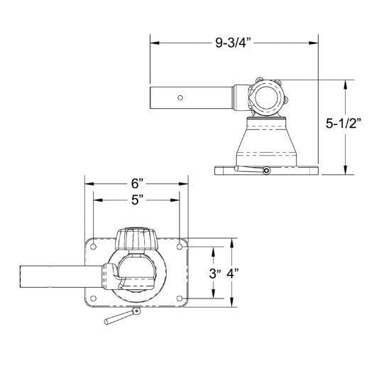 Taco Gs-170-2 Fishing Outrigger Mount||||87||t9ags1702||1920736