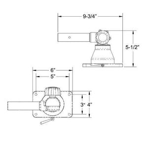 Taco Gs-170-2 Fishing Outrigger Mount||||87||t9ags1702||1920736