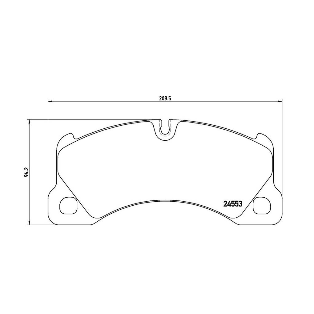 Product of Brembo P65017 Brake Pad - Set Of 4 