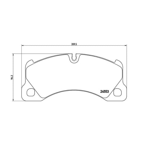 Product of Brembo P65017 Brake Pad - Set Of 4 