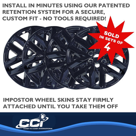 Product of Coast To Coast IMP466BLK Black Set Of 4 