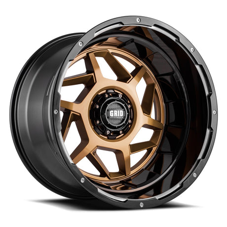 Product of Grid Wheels 20x9 Bronze With Black Lip Wheel - Not Applicable Bolt Pattern 