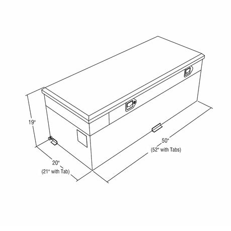 Product of RDS Tanks 72746PC Rectangular 51 Gallon Auxiliary Fuel Tank 