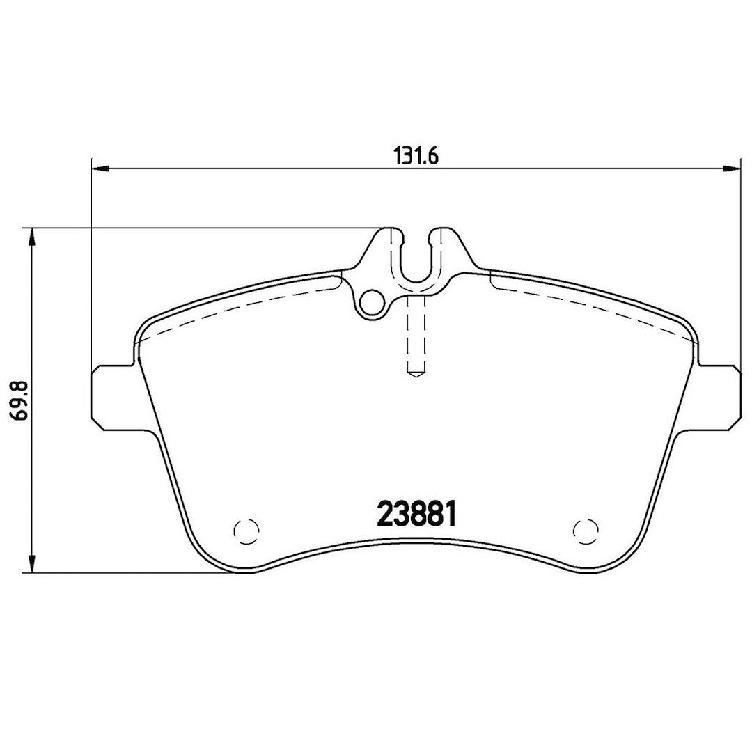 Product of Brembo P50057 Brake Pad - Set Of 4 