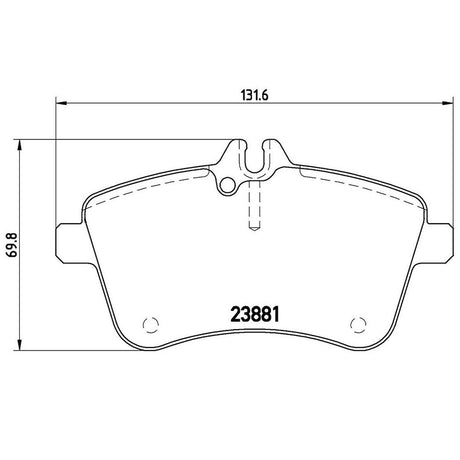 Product of Brembo P50057 Brake Pad - Set Of 4 