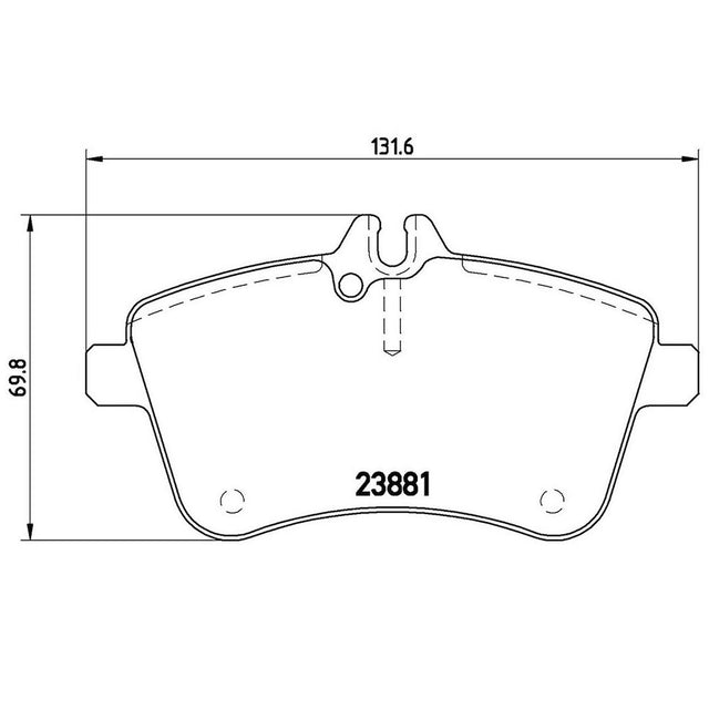Product of Brembo P50057 Brake Pad - Set Of 4 