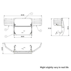 Black Horse Offroad 17gt28ma Grille Guard||17gt28ma_5.Jpeg||89||blk17gt28ma||2237514