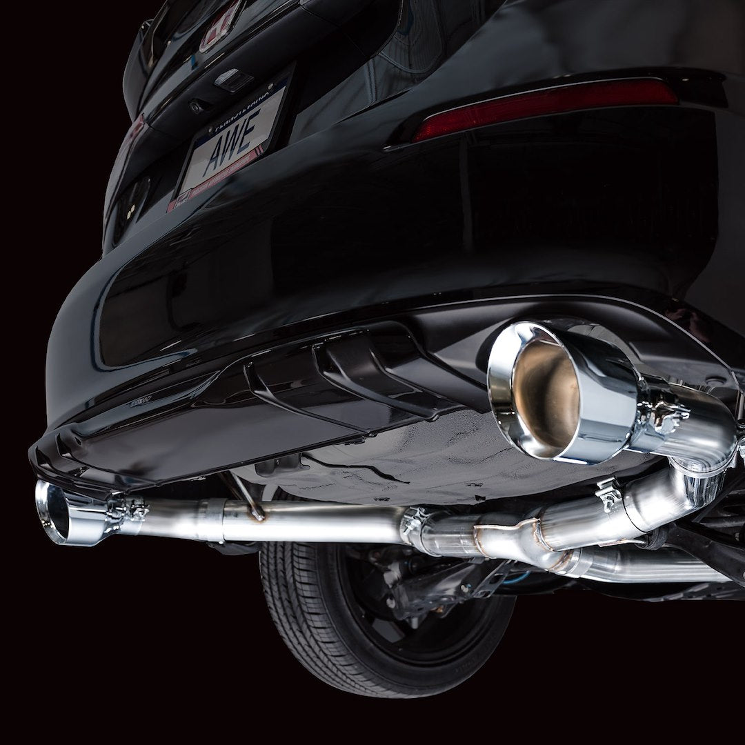 Product of AWE Tuning 3020-32331 Track Edition Cat-Back System Single Exhaust System Kit 