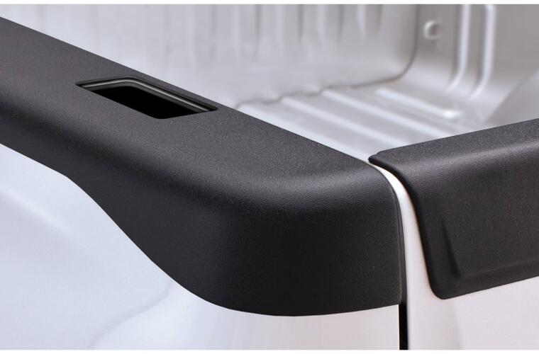 Product of Bushwacker 48521 Black Matte Textured Inside And Top Of Rail Bed Side Rail Protector 