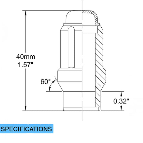 Coyote Wheel Accessories 671173 Lug Nut||67specs_4.Jpg||86||rev671173||1204336