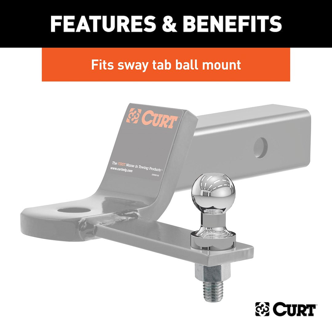 Curt 40093 Weight Distribution Hitch Sway Control Ball||40093_3008x1990_Fd.Jpg||86||c9340093||934050