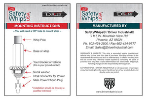 Driver Industrial Opco Llc Hp.2 Warning Whip Power Cable||guide-Sw-Powered-Threaded-Whip-Mounting-Instructions-Rev-A.Jpg||88||drvhp2||1200307