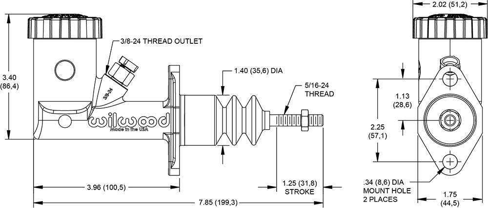 Product of Wilwood Brakes 260-15098 Brake Master Cylinder