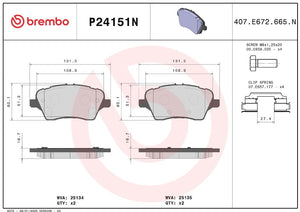 Brembo P24151n Brake Pad||p24151n_2.Jpg||87||brmp24151n||1709896