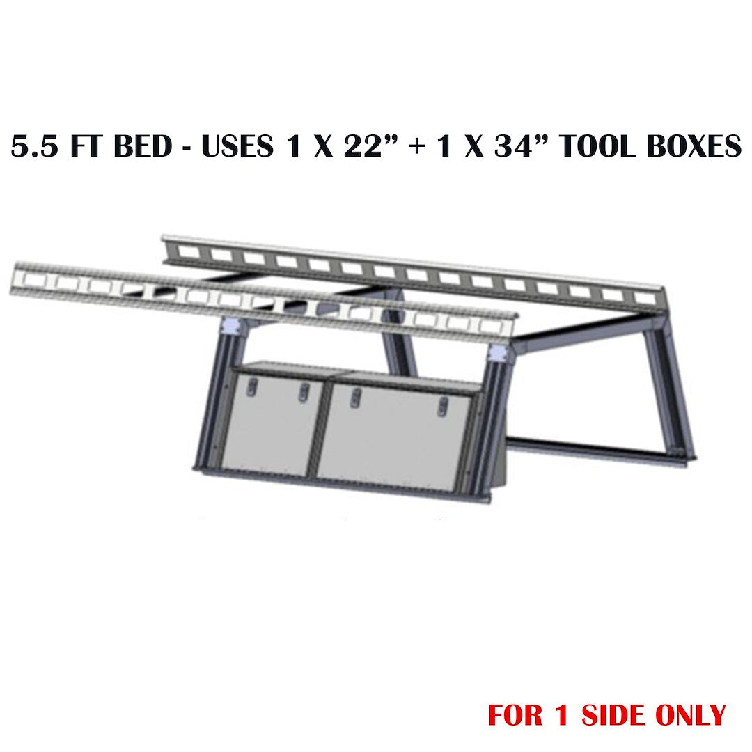 Black Horse Offroad Csfrhd55tx1 Ladder Rack||csfrhd55tx1_2.Jpg||87||blksfrhd55tx1||2239350