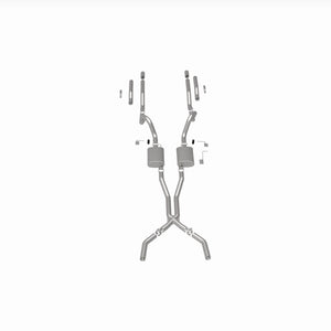 Product of Magnaflow Performance 19303 Street Cat-Back System Dual Exhaust System Kit 