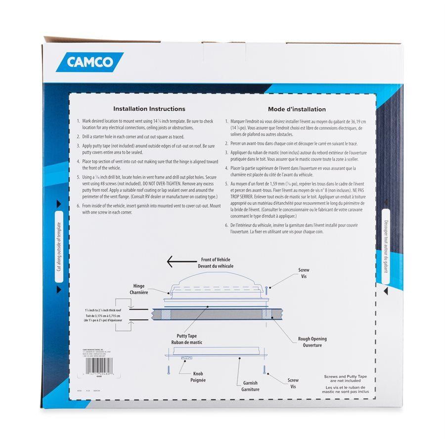 Product of Camco 40480 14 Inch 14 Inch Roof Vent No 