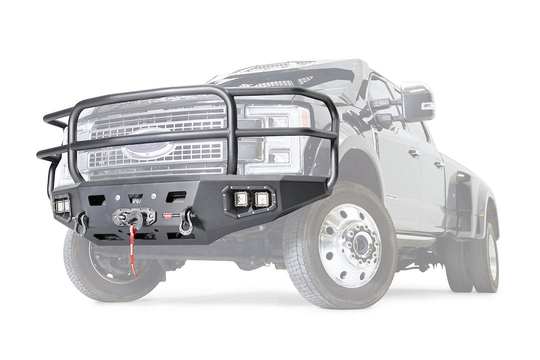 Warn 107182 Bumper||107182 - Ascent Hd Bumper - Ford 2017 Super Duty F450-F550 - Full Grille Guard_Ghost.Jpg||85||w36107182||1731577