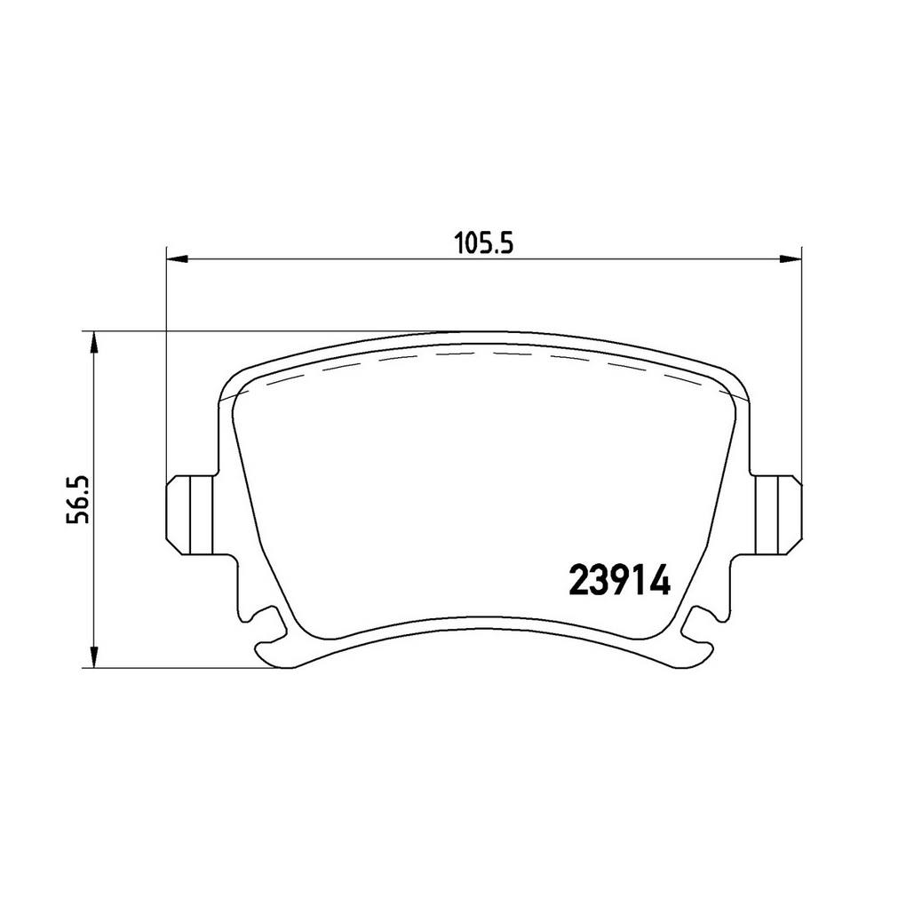 Product of Brembo P85095 Brake Pad - Set Of 4 
