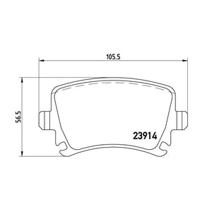 Product of Brembo P85095 Brake Pad - Set Of 4 