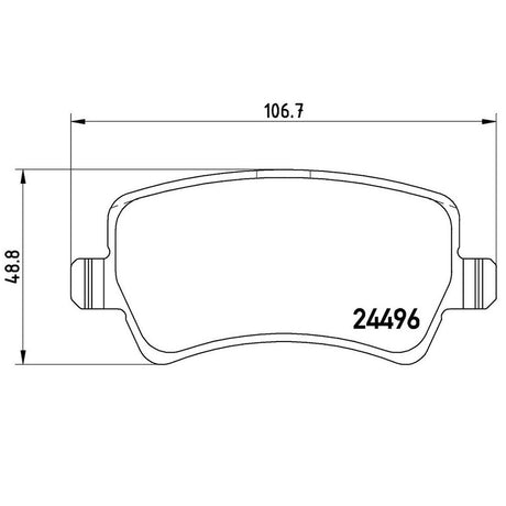 Product of Brembo P86021 Brake Pad - Set Of 4 