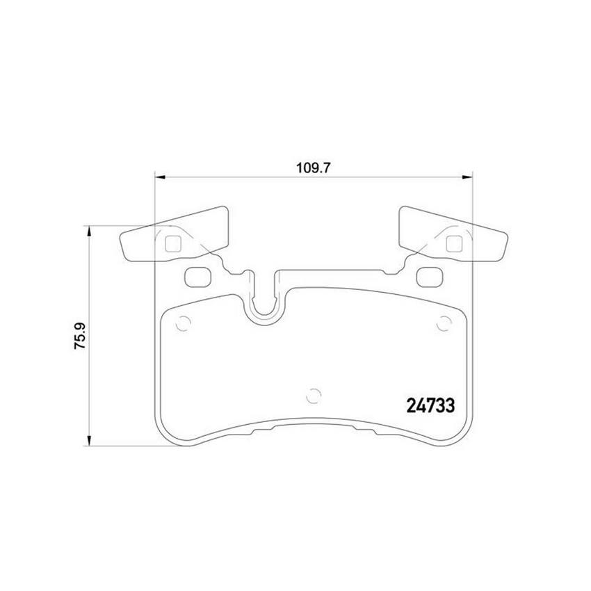 Product of Brembo P50110 Brake Pad - Set Of 4 