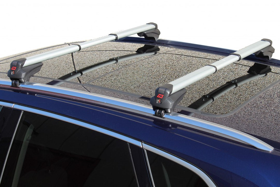 Product of G3 S.p.A. 60.300 30.32 Inch To 45.28 Inch Silver Roof Rack Cross Bar - Set Of 2 