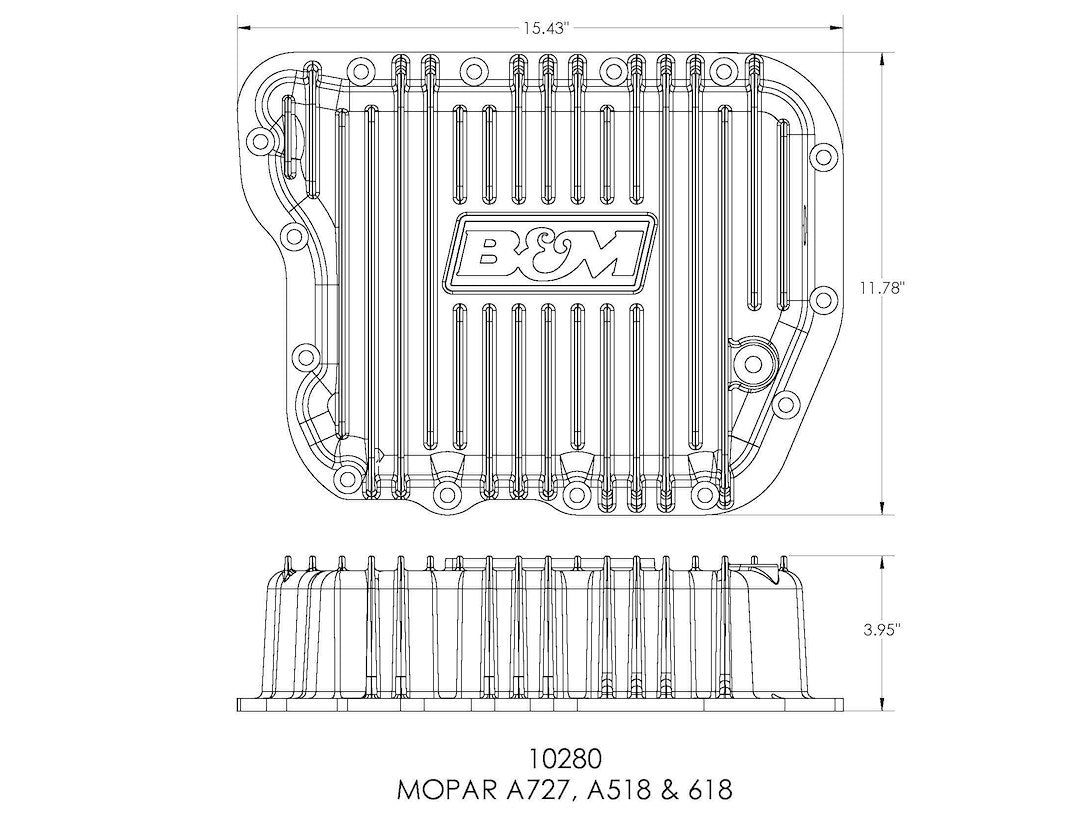 Product of B&M 10280 Auto Trans Oil Pan