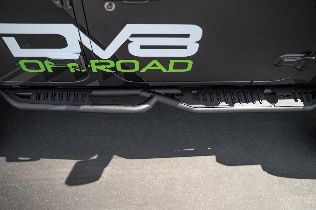 Product of DV8 Offroad SRJL-08 OE Plus Nerf Bar With Surface Steps 